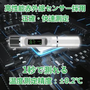 温度計 非接触型温度計 赤外線 1秒測定 32...の詳細画像1
