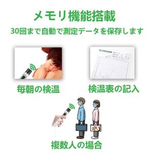 温度計 非接触型温度計 赤外線 1秒測定 32...の詳細画像5