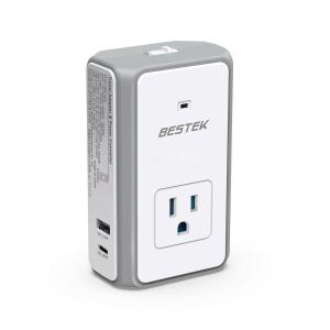 BESTEK 正弦波 海外旅行用変圧器 150W 海外コンセント 変圧器 変換プラグ 100V-240V to 100V 変換 PD20W ホコリ防止 感電防止 ポータブル 小型 MRJ1606-PD