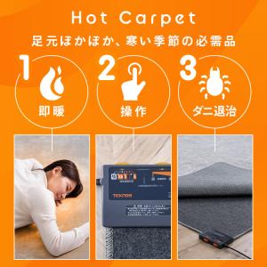 ホットカーペット 2畳 本体 176×176 ...の詳細画像3