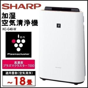 空気清浄機 シャープ 加湿器 プラズマクラスター 7000 KC-G40-W 加湿空気清浄機