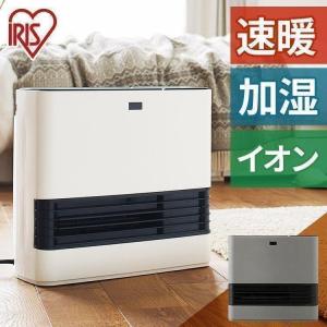 セラミックファンヒーター 加湿機能付き ハイブリッド式 アイリスオーヤマ 加湿器 ファンヒーター 電気ヒーター 速暖  小型 おしゃれ 暖房器具 JKC125D1