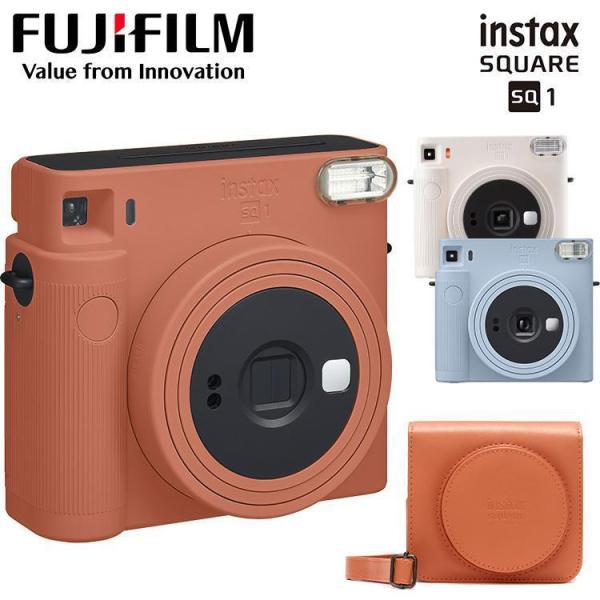 チェキスクエア instax SQUARE SQ1 本体 専用ケース付き セット  (D)