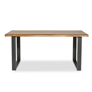 【代引き不可】ロッテルダム テーブル 160cm オーク材ブラウン塗装 HW_TABLE160MLBR E-comfort(イーコンフォート)｜bestfactoryshopping2