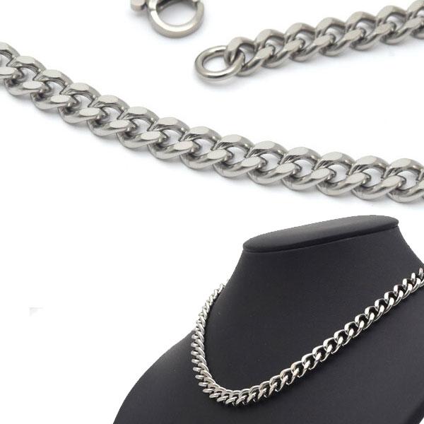 喜平 ネックレス チタン ネックレス チェーン 50cm 幅 5.9mm 金属アレルギー対応 メンズ...