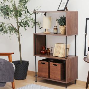 S型ディスプレイラック 4段 おしゃれ ラック オープンラック 収納家具