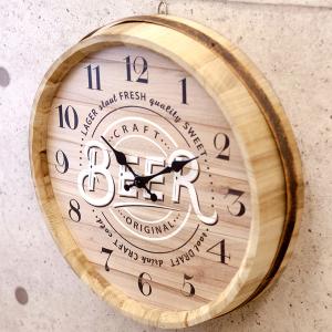 バレルトップウォールクロック WHISKEY BEER 壁掛時計 インテリア