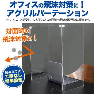 アクリルパーテーション 800mm×600mm×3mm 窓口 受け渡し 窓付き