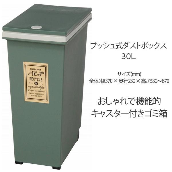 ダストボックス 30L プッシュ式 ゴミ箱/ごみ箱/ダストBOX/くずかご/ダストボックス