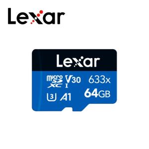 Lexar microSDXCカード 64GB BLUEシリーズ 633x UHS-I U3 V30 A1 最大読出100MB/s 10年限定保証 LMS0633064G-BNNNG