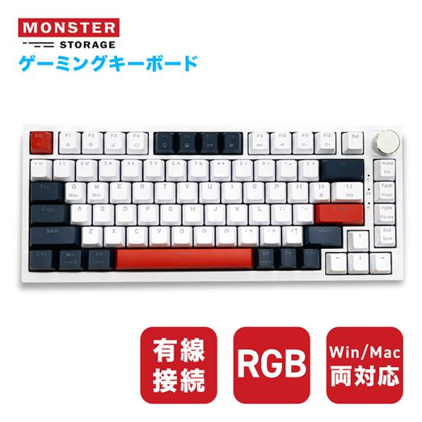 Monster Storage ゲーミングキーボード メカニカル 有線 ラピッドトリガー ホットスワ...