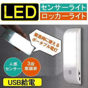 センサーライト 人感 LED キャビネットライト 12灯 自動点灯 マグネット付き USB充電式 省エネ 階段 昼白色