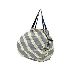 シュパット エコバック M 斜ストライプ コンパクトバッグ マーナ Shupatto S411ST 一気ににたためる