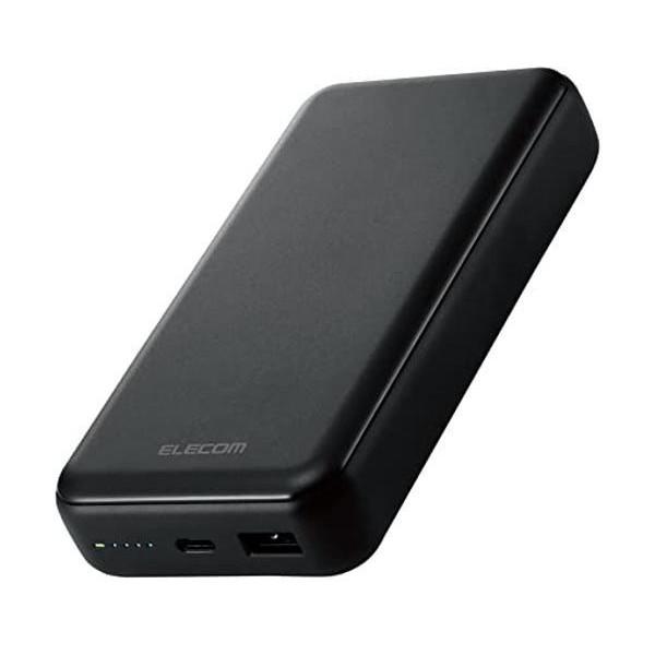 エレコム DE-C34-20000BK ブラック モバイルバッテリー 20000mAh 大容量 ( ...