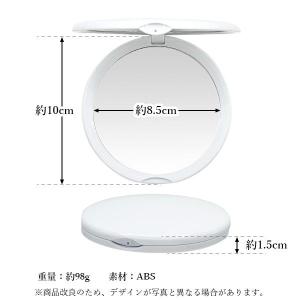 コンパクトミラー 10倍 拡大鏡 メイク 両面...の詳細画像4