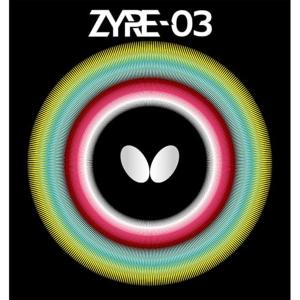 バタフライ Butterfly 06140 卓球 ラバー ザイア03 ハイテンション 裏ラバー ブラック 2.5 タマス 回転 球持ち