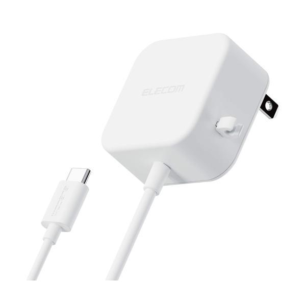 エレコム MPA-ACC20WH AC充電器 スマホ タブレット用 2.4A出力 Type-C US...