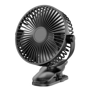 扇風機 クリップ 卓上 静音 USB給電式 5段階風量調節 静音 USBファン 360度角度調整 小型扇風 軽量 デスクファン ((S