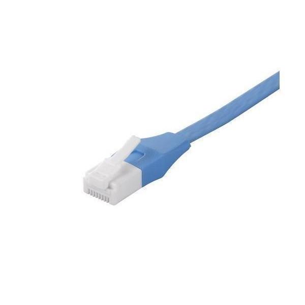 BUFFALO BSLS6AFU100BL ブルー ツメの折れないLANケーブル カテゴリ6a スト...