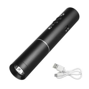 LEDライト 電子ホイッスル 充電式 大音量 120dB ストラップ ケース 付属 バッテリー内蔵 軽量 コンパクト 防犯 防災 大音量 ((S