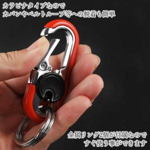 キーホルダー カラビナキーホルダー ファッショ...の詳細画像3