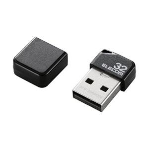 エレコム MF-SU2B32GBK USBメモリ USB2.0 ブラック 32GB 小型 キャップ付 ELECOM｜ベストワン