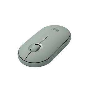 ロジクール M350GN ワイヤレスマウス 無線 マウス Pebble 薄型 静音 グリーン ワイヤレス 左右対称