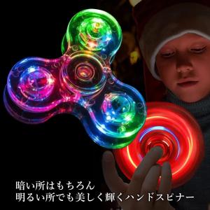 ハンドスピナー 光る 指スピナー 静音回転 携...の詳細画像2