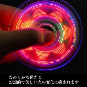 ハンドスピナー 光る 指スピナー 静音回転 携...の詳細画像4