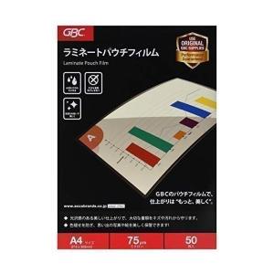 アコ・ブランズ・ジャパン LFM-H075A4 ラミネートフィルム 75ミクロン A4 50枚入 GBC