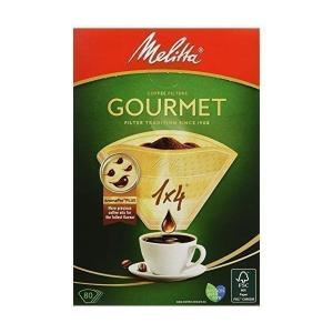 メリタ コーヒー フィルター ペーパー 4から8杯用 1×4 用 80枚入り グルメシリーズ ブラウン Melitta