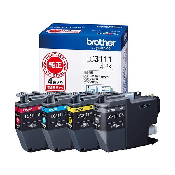 ブラザー 純正 LC3111-4PK インクカートリッジ お徳用 4色パック