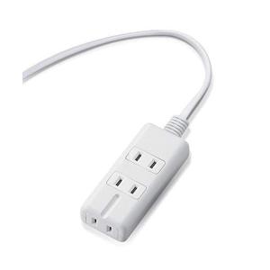 エレコム T-KM01-2320WH 電源タップ マグネット 2m 3個口(内3ピン1)