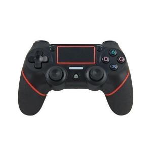 PS4 コントローラー レッド 互換 ワイヤレス Bluetooth タッチパッド 加速度センサー 重力感応イヤホンジャック付き ((S｜ベストワン