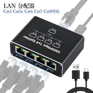 LAN 分配器 LAN ケーブル 分岐 100...の詳細画像1