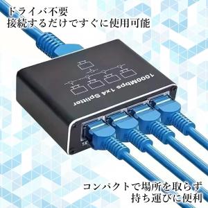 LAN 分配器 LAN ケーブル 分岐 100...の詳細画像5