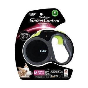 ペティオ リールリード スマートコントロール スタイルトレーナー ディープブラック 中型犬用 M サイズ  Petio