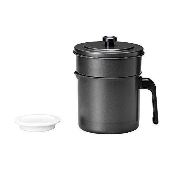 高木金属  KWP-0.9 オイルポット フッ素コート 活性炭 0.9L ろ過フィルター1個付属　油...