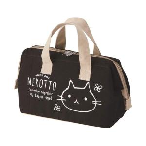 スケーター KGAF1-A ねこっと保冷 がま口 ランチバッグ 弁当 弁当箱 帆布地 手提げバック Skater