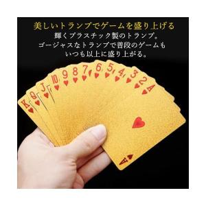 ゴールドトランプ プラスチック カード ゲーム...の詳細画像2