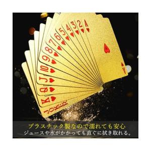 ゴールドトランプ プラスチック カード ゲーム...の詳細画像3
