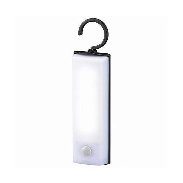 オーム電機 LS-B60JF-4 LED 昼白色 センサーライト 乾電池式 フック型