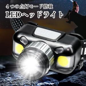 ヘッドライト 充電式 LED ヘッドランプ ヘ...の詳細画像1