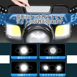 ヘッドライト 充電式 LED ヘッドランプ ヘ...の詳細画像2