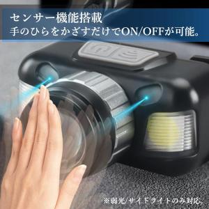 ヘッドライト 充電式 LED ヘッドランプ ヘ...の詳細画像3