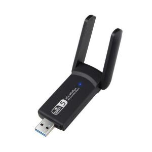 WiFi 無線LAN 子機 WiFi無線LAN子機 1200Mbps USB アダプタ 高速 回転ア...