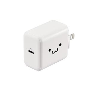 エレコム MPA-ACCP17WF ホワイトフェイス USB コンセント 充電器 USB PD対応 20W Type-C ×1
