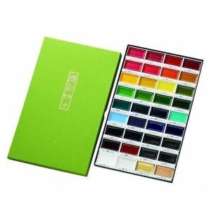 Kuretake MC20/36V 呉竹絵てがみ 顔彩耽美 36色セット 呉竹 くれ竹 MC20 水彩 顔彩