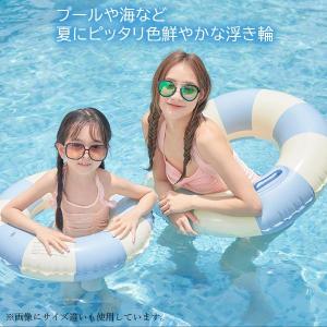 浮き輪 子供用 大人用 浮輪 うきわ ストライ...の詳細画像2