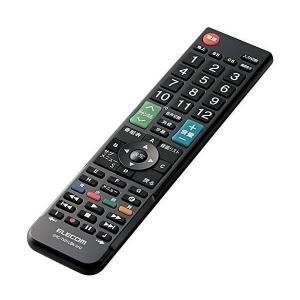 エレコム ERC-TV01LBK-MU ブラック テレビリモコン 12メーカー対応 Lサイズ｜bestone1